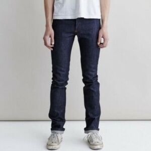 APC New Cure H Raw Denim Size 27 Dark Indigo